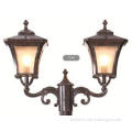 Brown Aluminum Outdoor Pole Lamps Antique European Pillar L